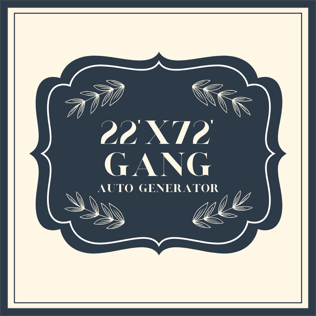 22" x 72" Gang Sheet Auto Generate Builder