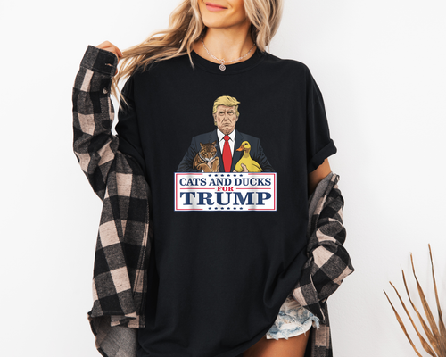 Load image 1 in gallery view. Cats and Ducks For Trump