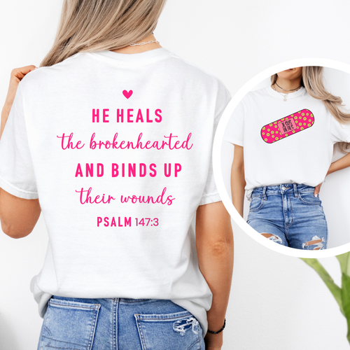 Load image 1 in gallery view. He Heals The Broken Hearted