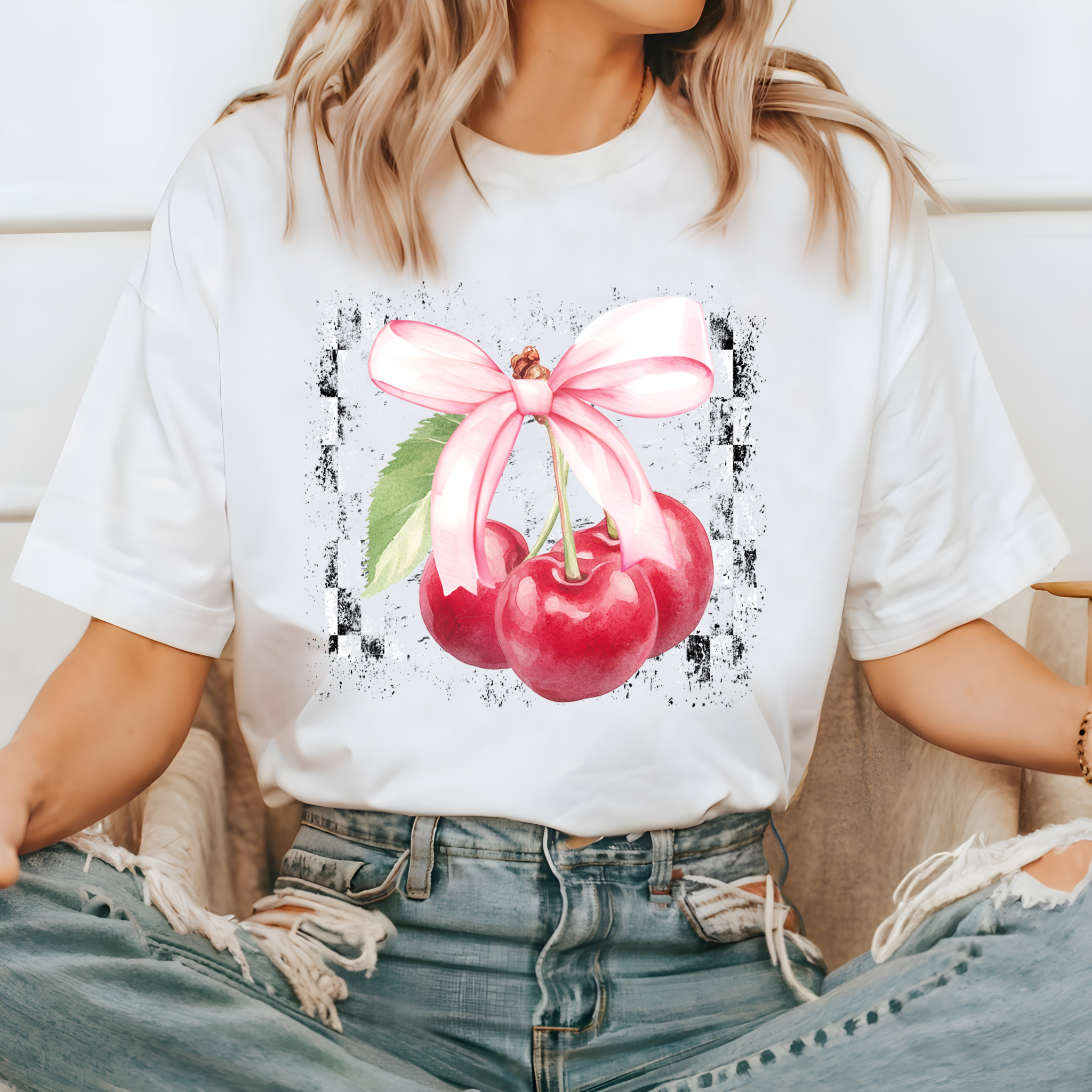 Distressed Checkered Cherries