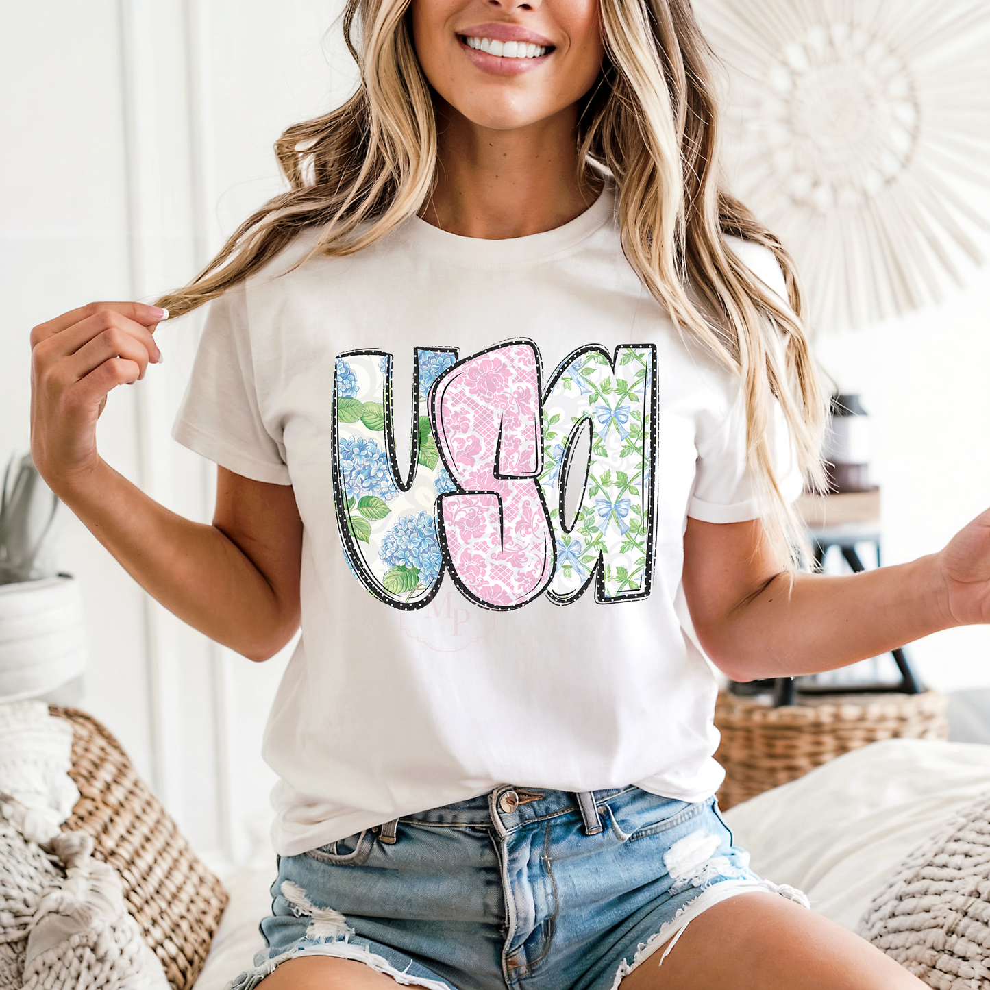 Pink Floral USA