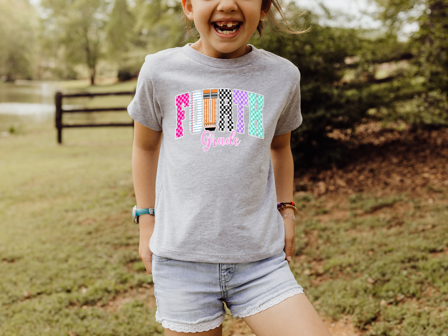 Preppy Checkered Fourth Grade