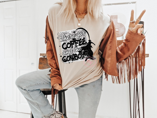 Load image 1 in gallery view. Here For The Coffee and Cowboys