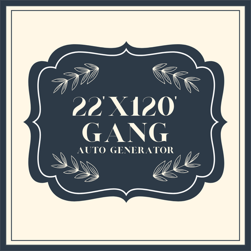 Load image 1 in gallery view. 22" x 120" Gang Sheet Auto Generate Builder