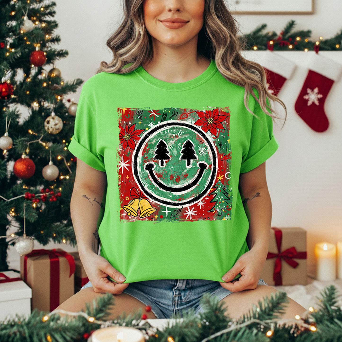 Boho Christmas Smiley