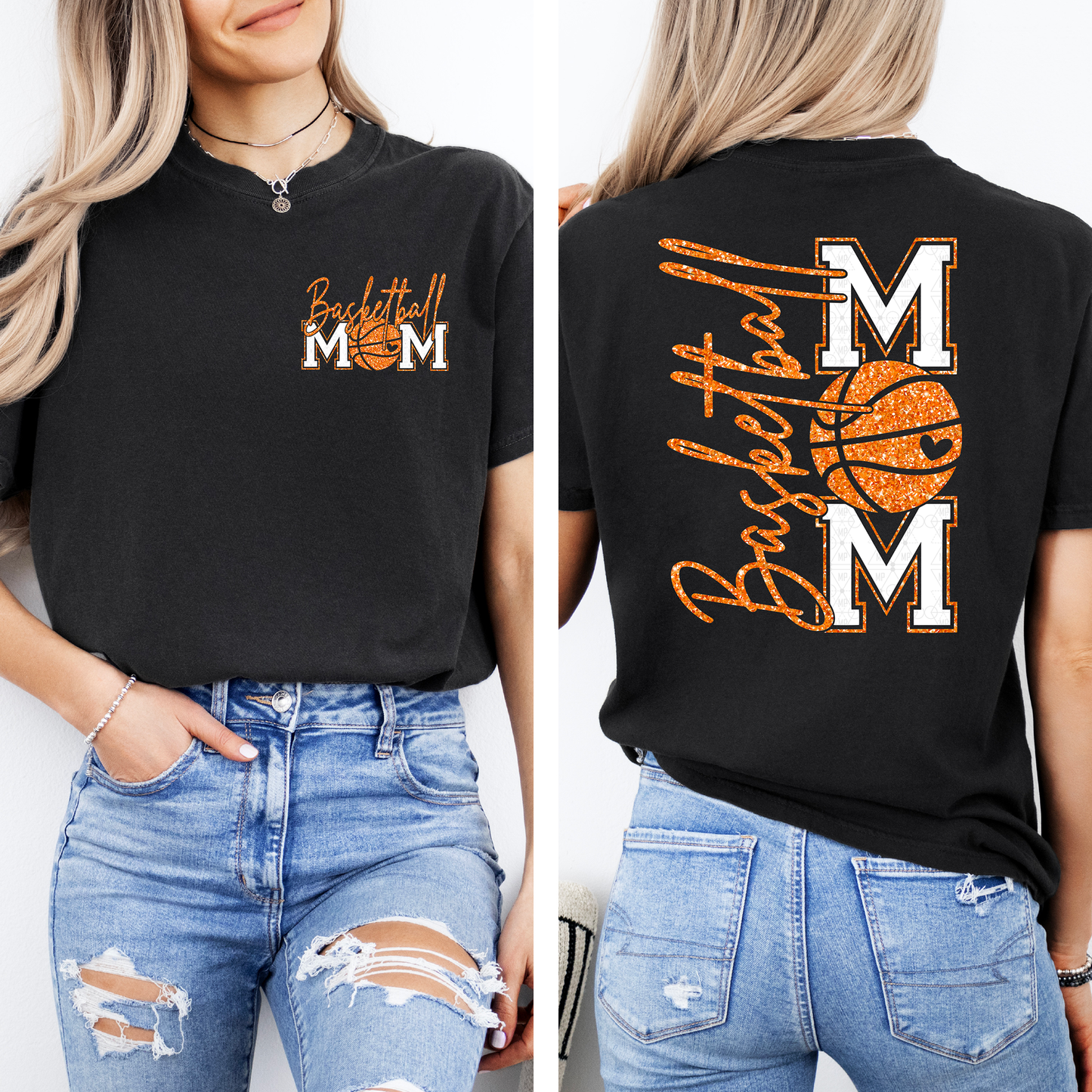 Glitter Basketball Mom