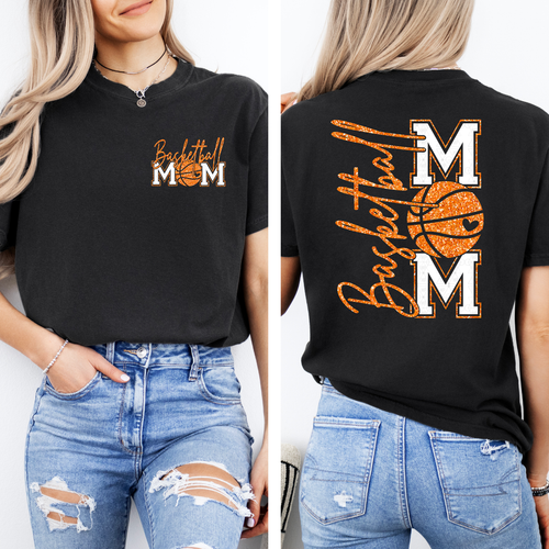 Load image 1 in gallery view. Glitter Basketball Mom