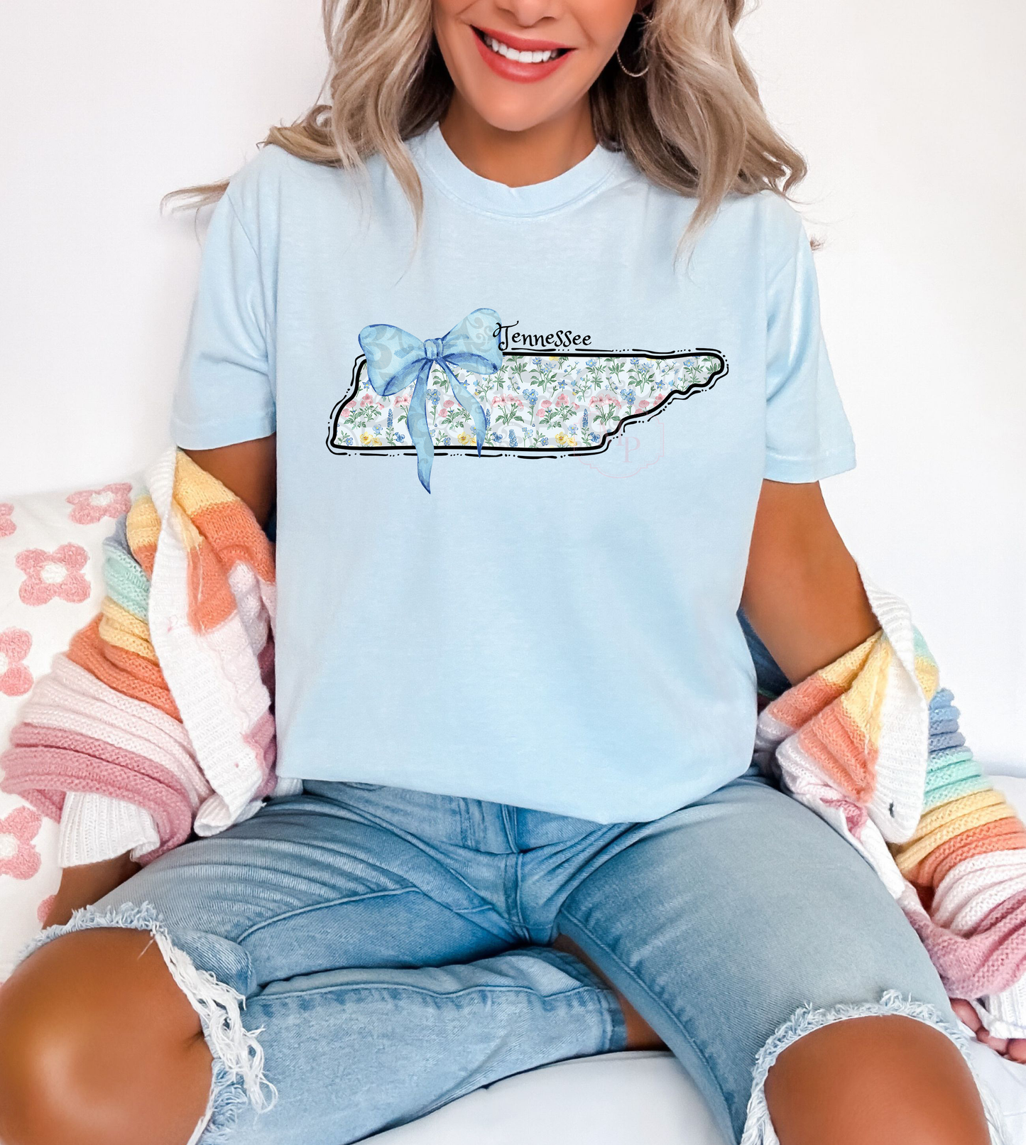 Blue Floral Tennessee