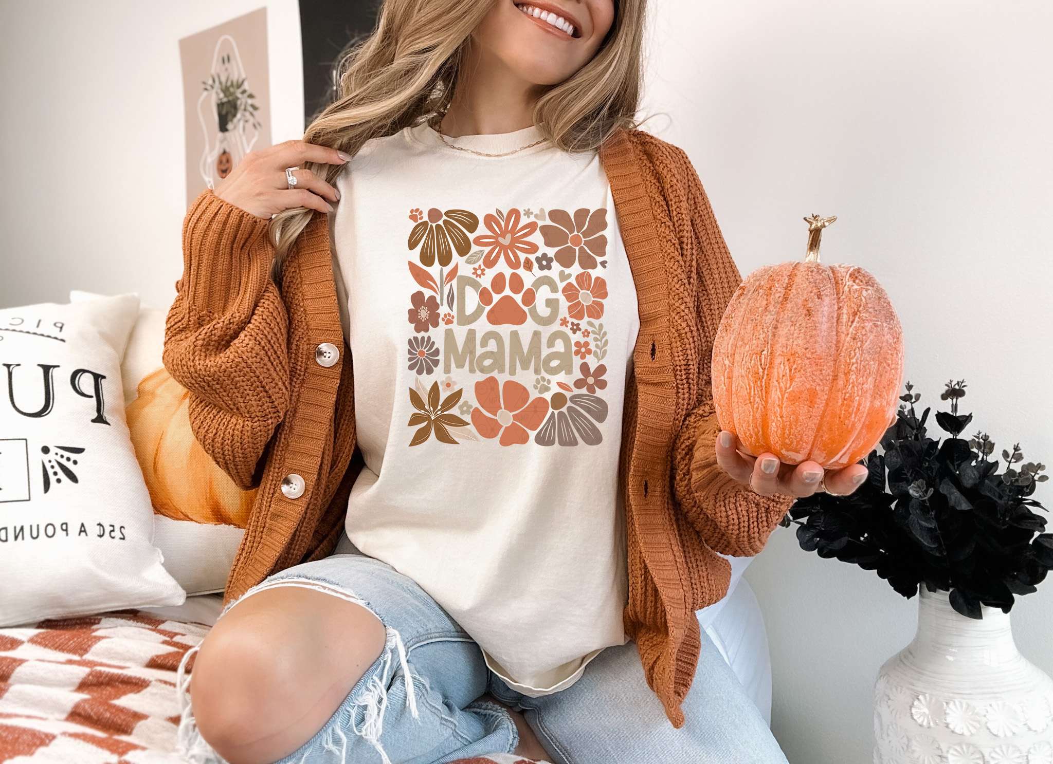 Fall Boho Dog Mama