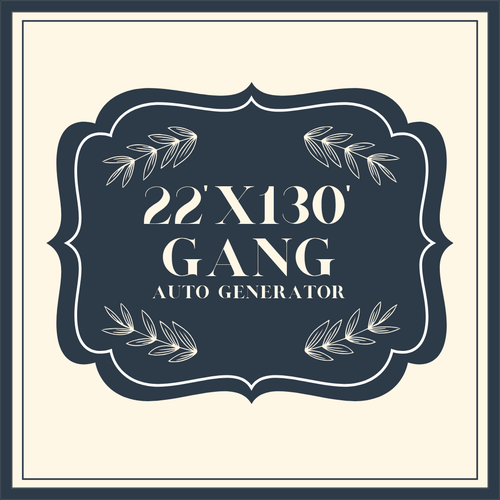 Load image 1 in gallery view. 22" x 130" Gang Sheet Auto Generate Builder