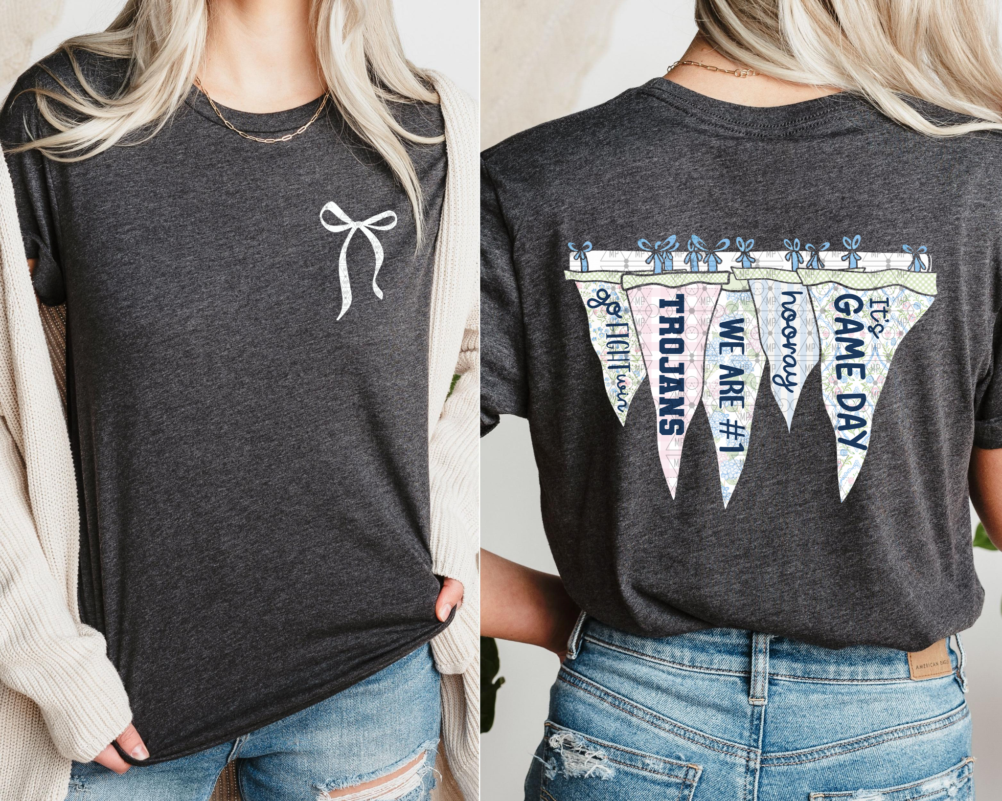 Cute Pennant Flags Trojans