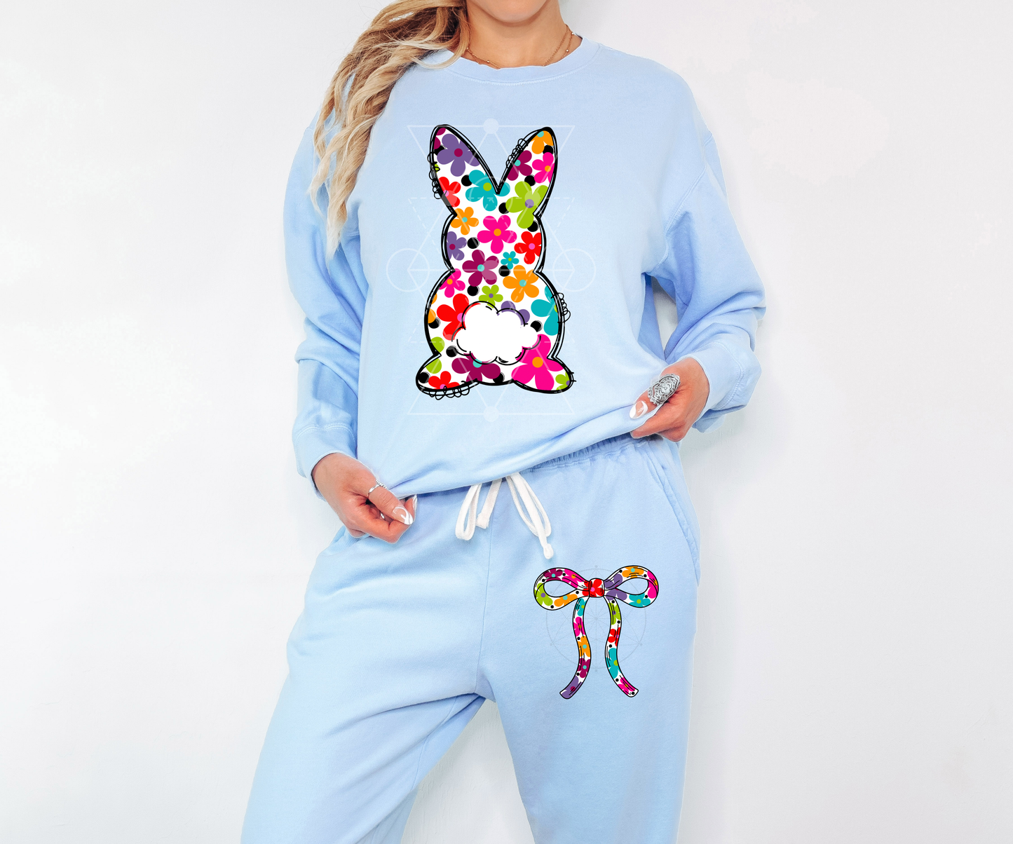 Flower Bunny With Bow