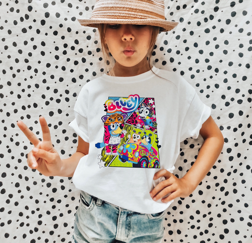 Load image 1 in gallery view. Lisa Frank Dog