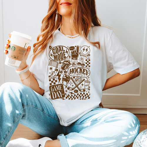 Load image 1 in gallery view. Hockey Vibes Game Day Collage