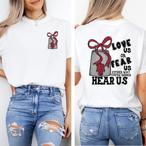 Load image 1 in gallery view. Love Us Or Fear Us Razorbacks