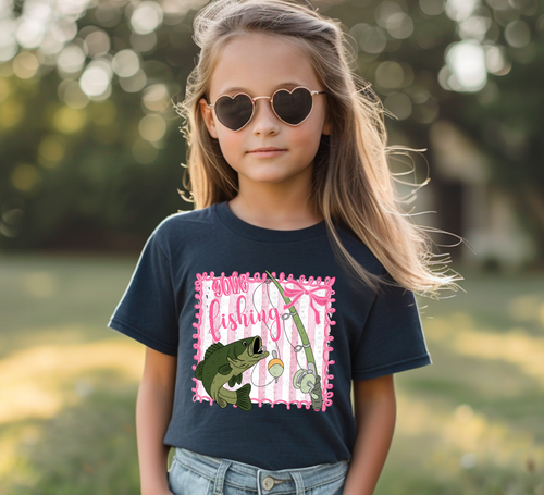 Load image 1 in gallery view. Girly Gone Fishing