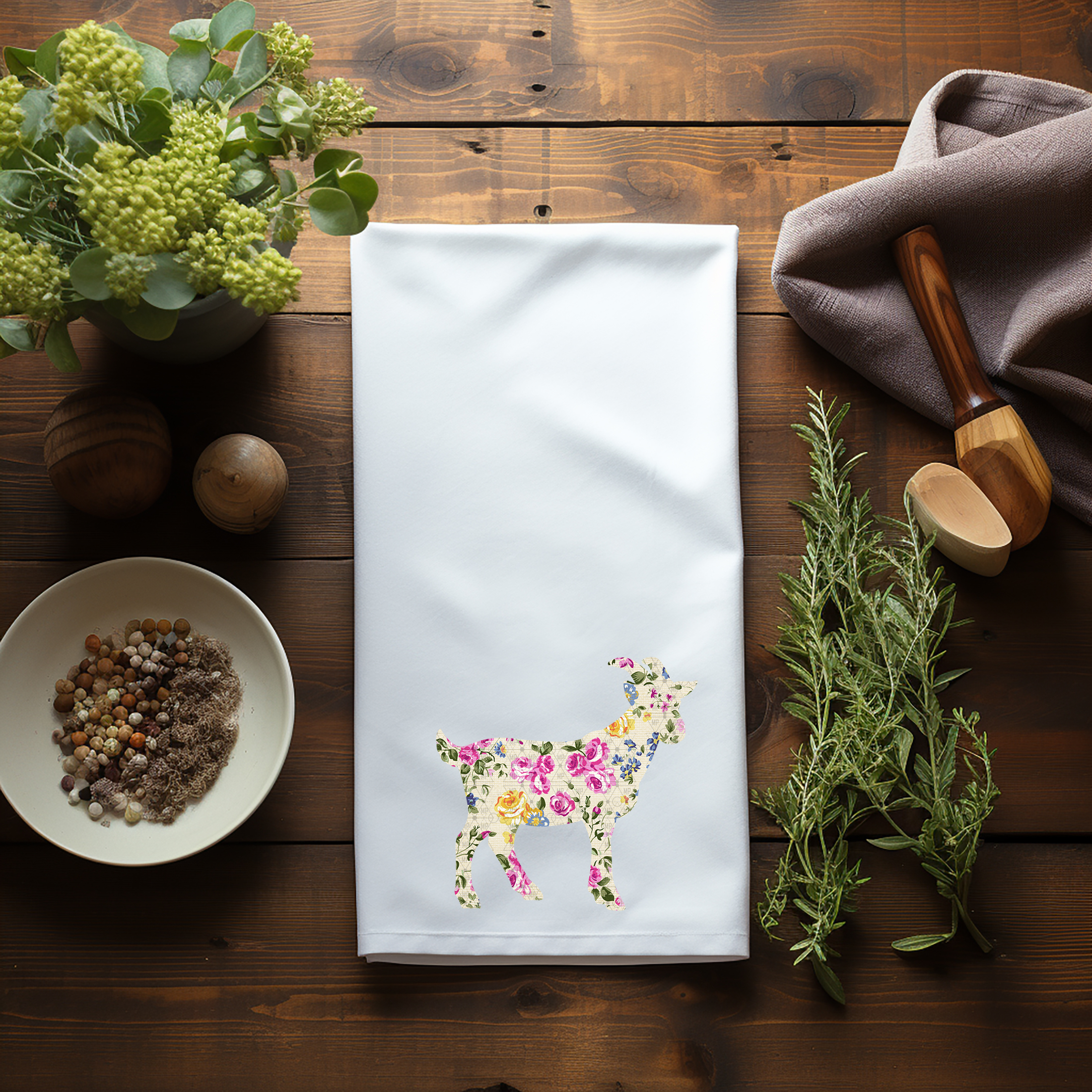 Floral Goat