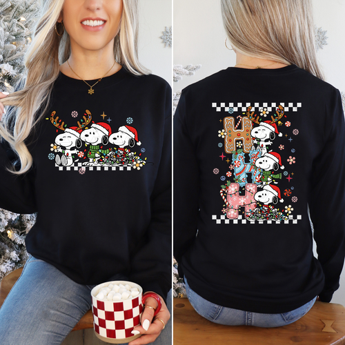 Load image 1 in gallery view. Ho Ho Ho Christmas Snoopy