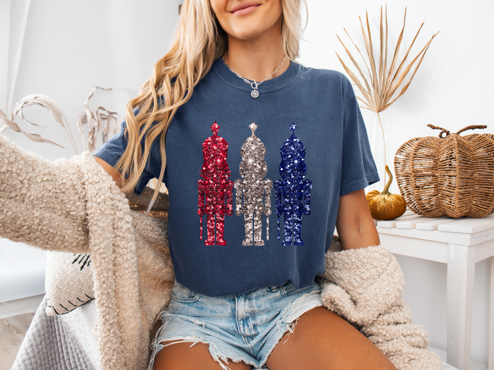 Sparkle Red White Blue Soldiers