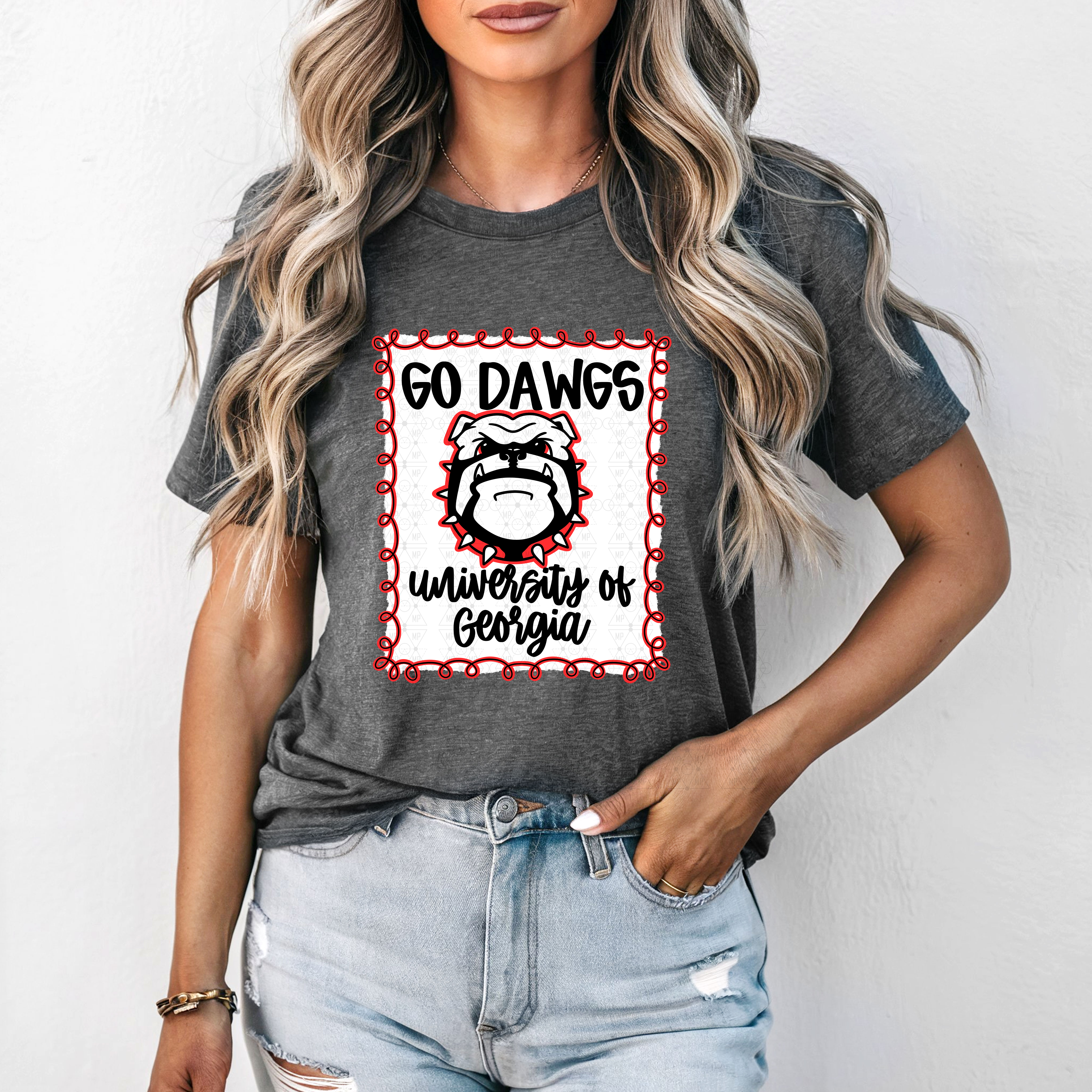 Cute Doodle Georgia Dawgs