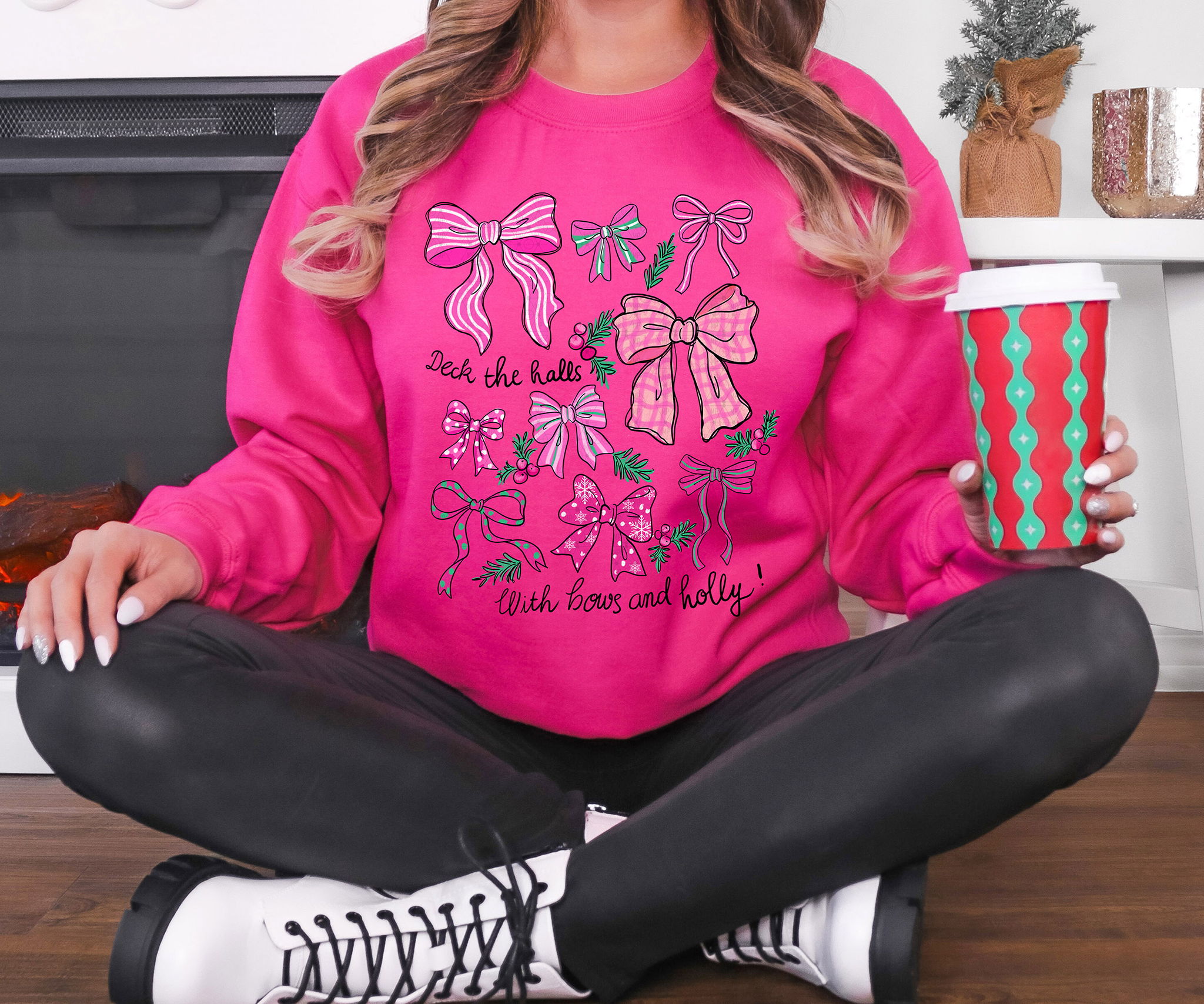 Deck The Halls With Bells Of Holly (Pink)