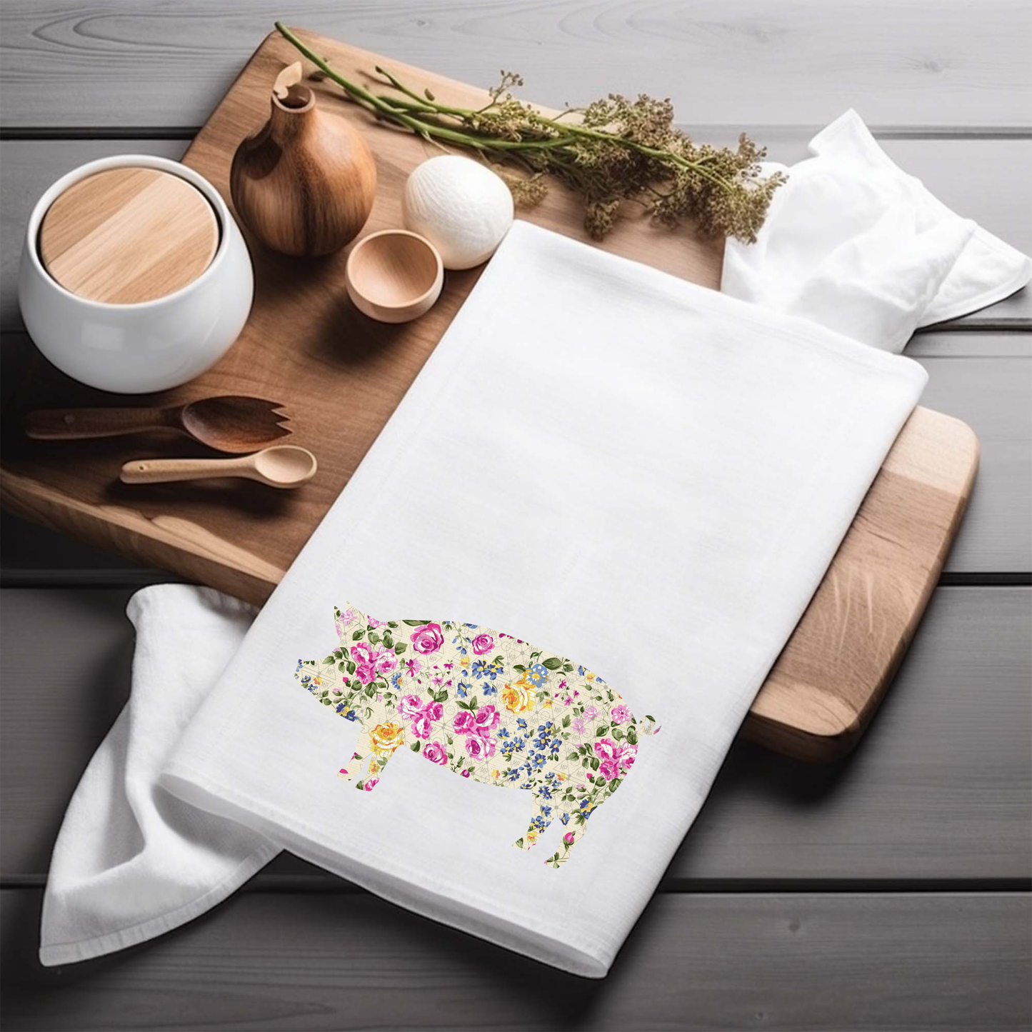 Floral Pig