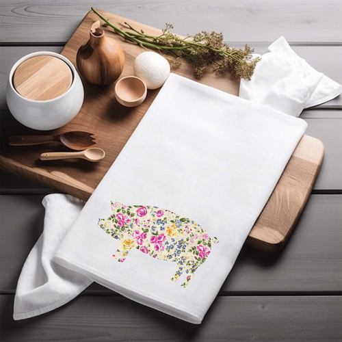 Load image 1 in gallery view. Floral Pig