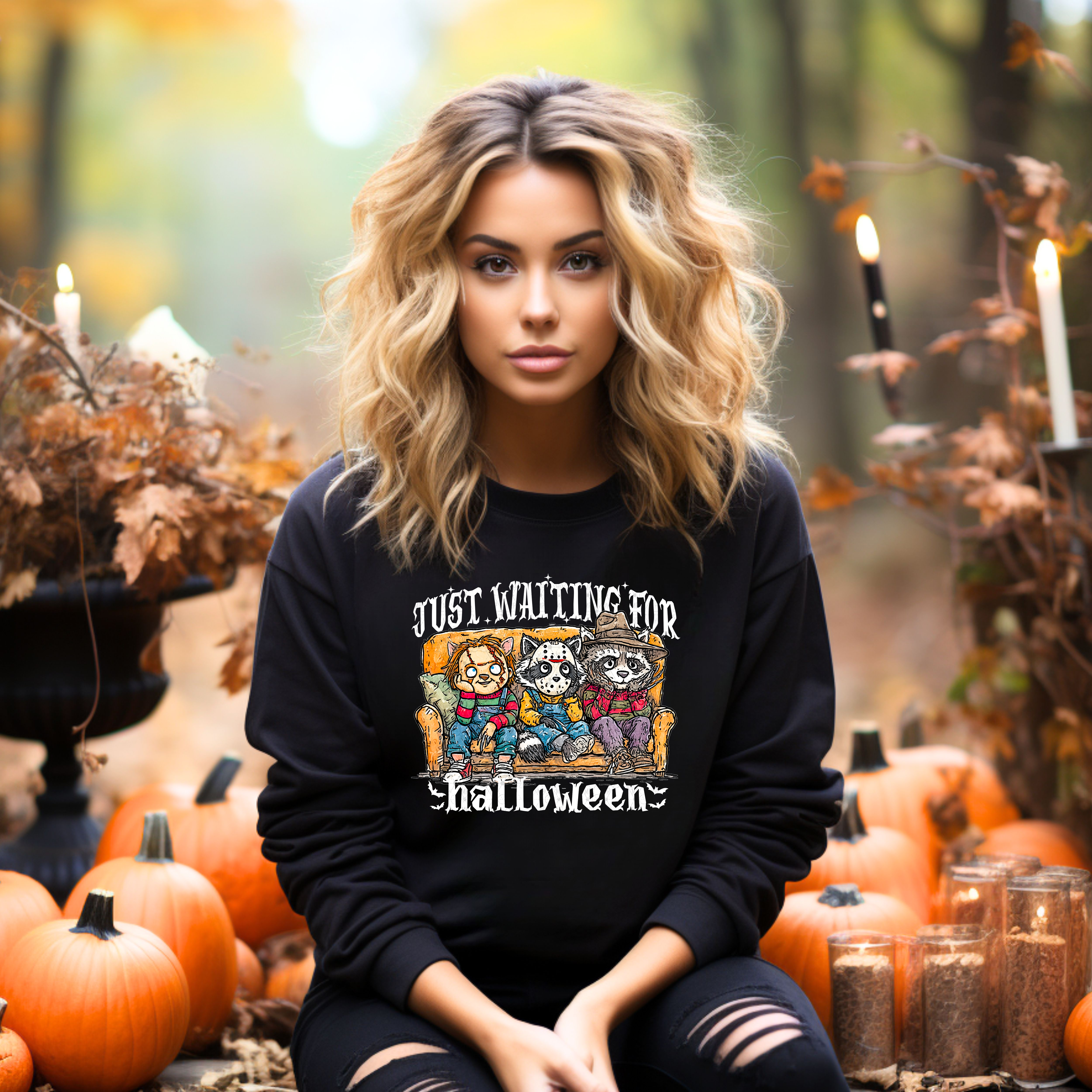 Just Waiting For Halloween Racoons