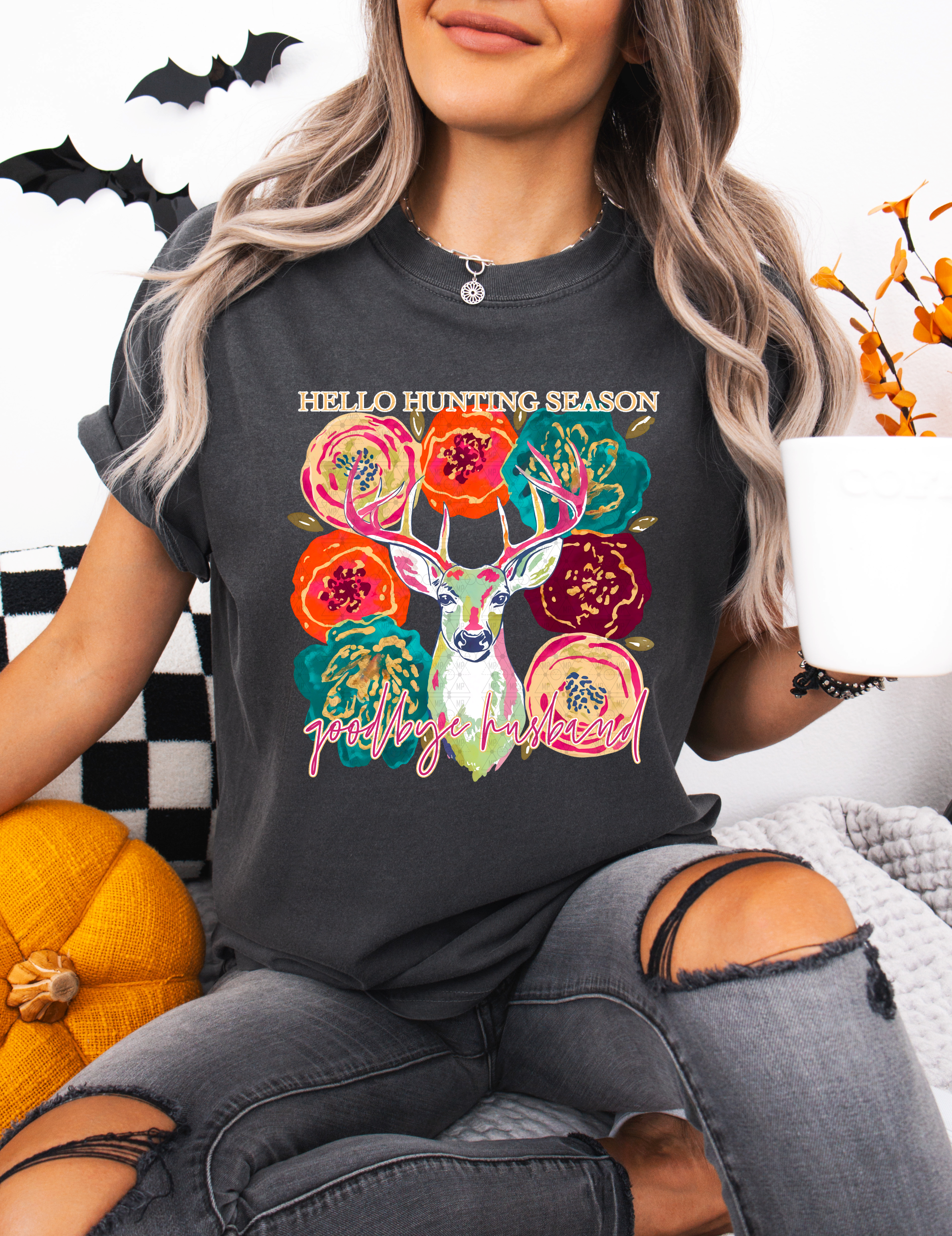Boho Hello Hunting Season Goodbye Husband