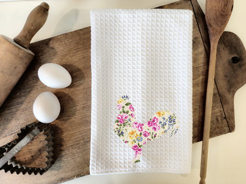 Load image 1 in gallery view. Floral Rooster