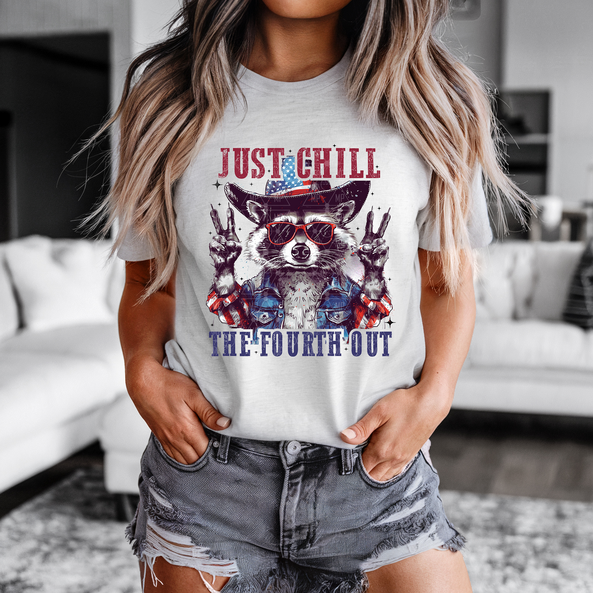 Just Chill The Fourth Out Racoon
