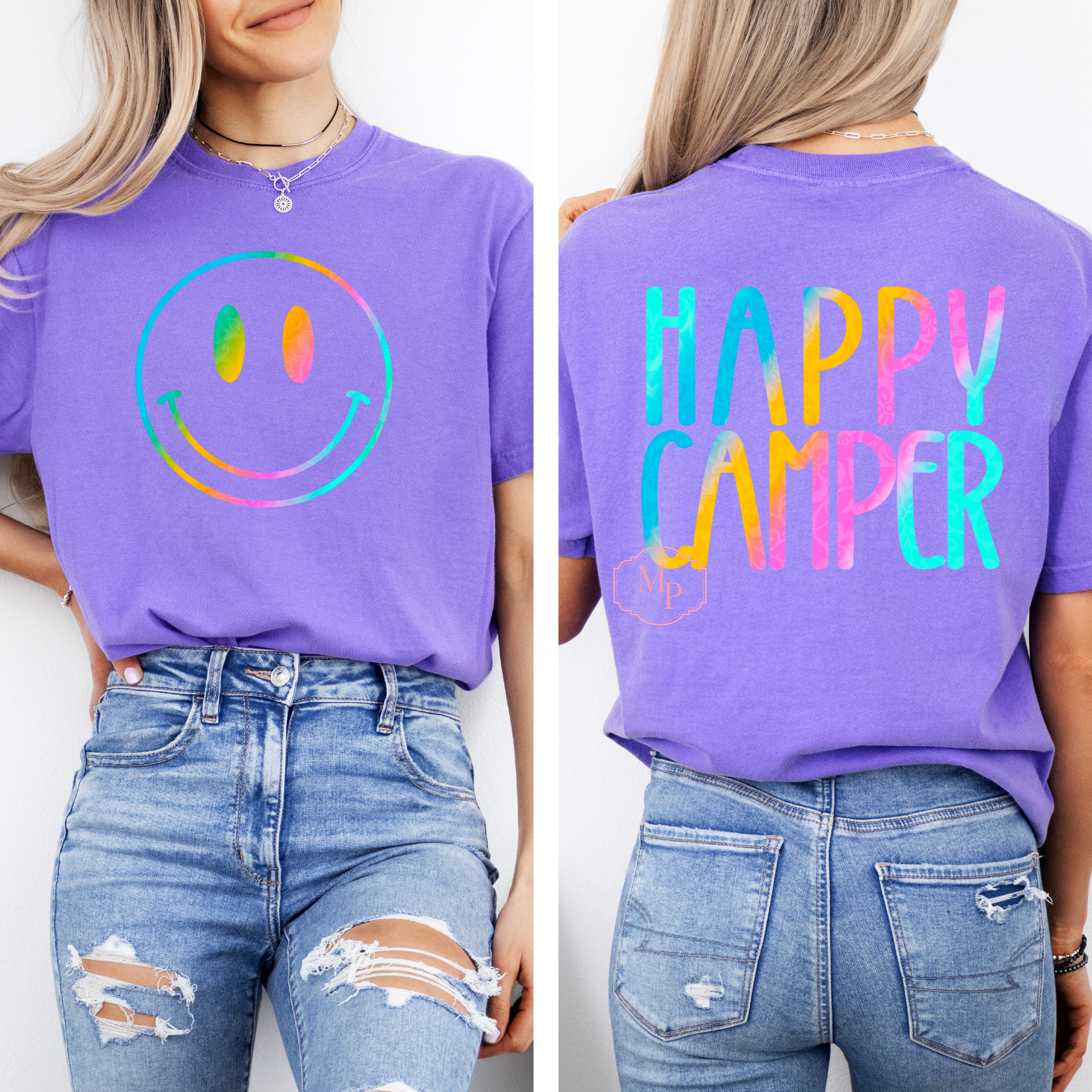 Neon Happy Camper