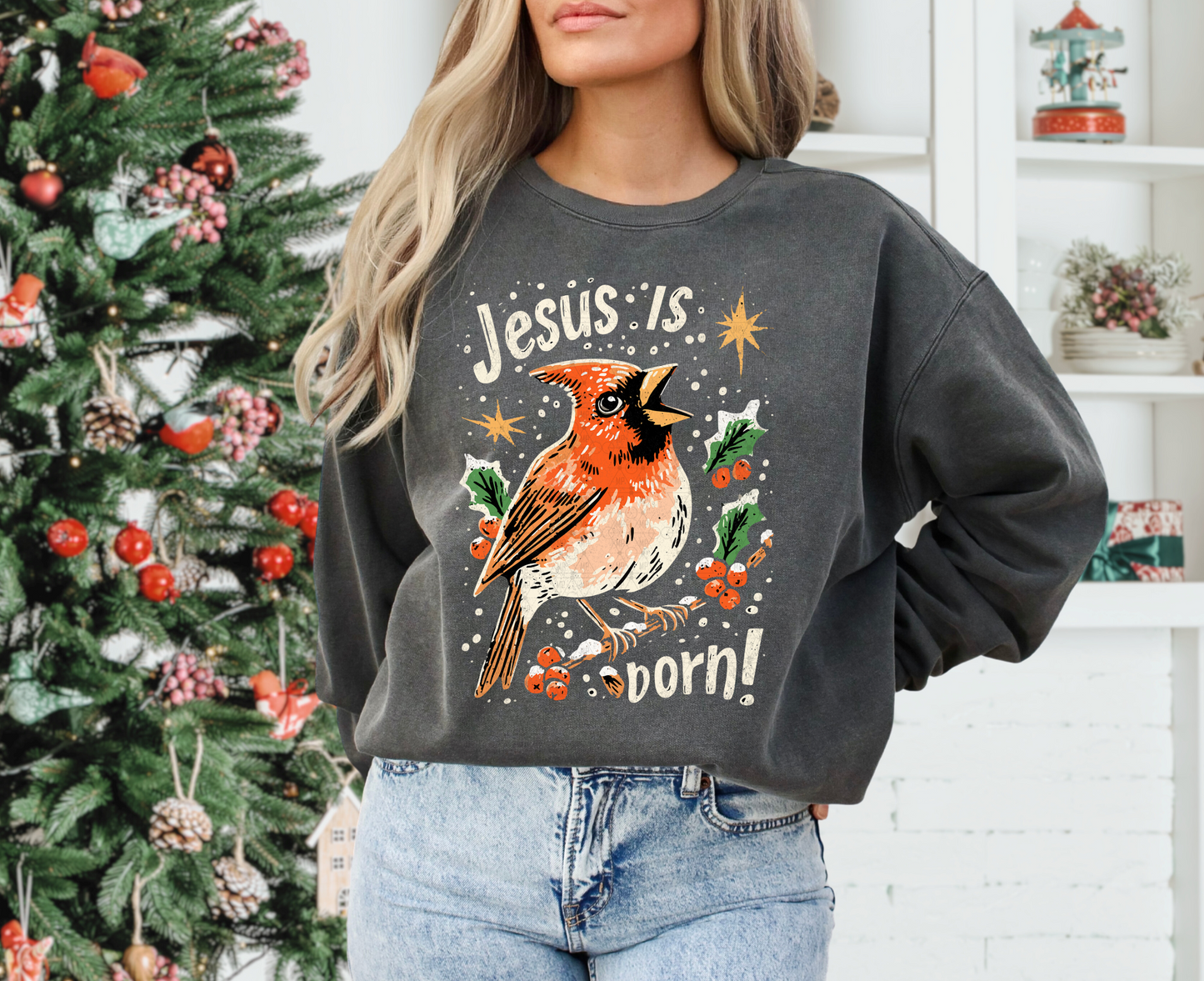 Jesus Is Born ~ Red Cardinal