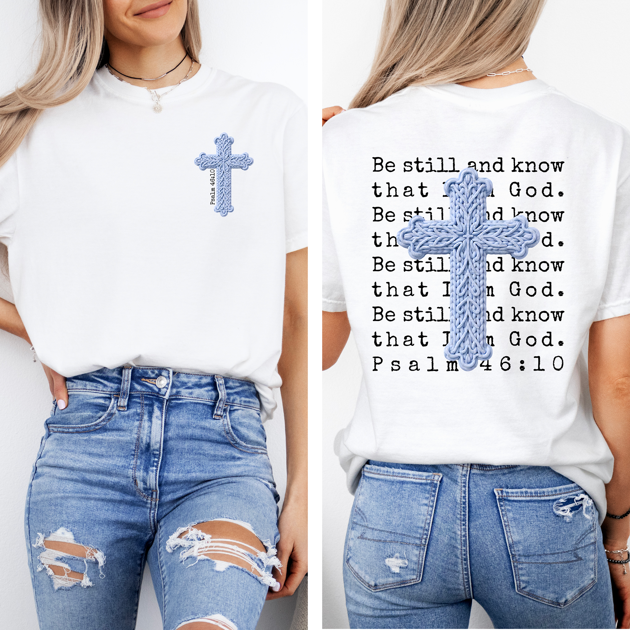 Be Still And Know That I Am God Crochet Cross