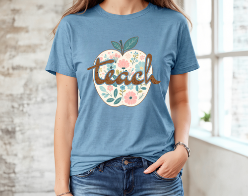 Load image 1 in gallery view. Teach Apple Floral