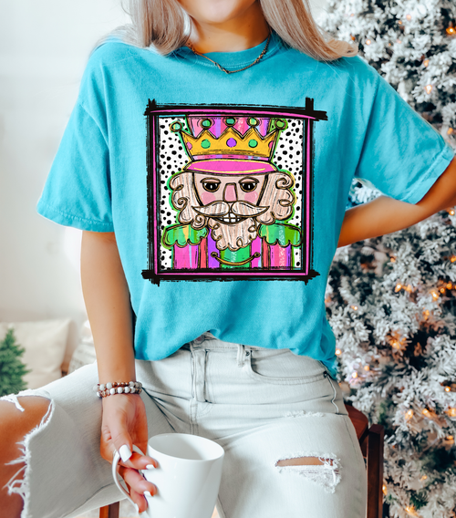 Load image 1 in gallery view. Bright Doodle Nutcracker Square