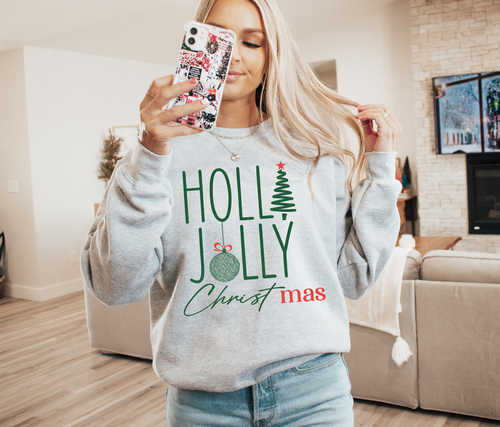 Load image 1 in gallery view. Simple Holly Jolly Christmas