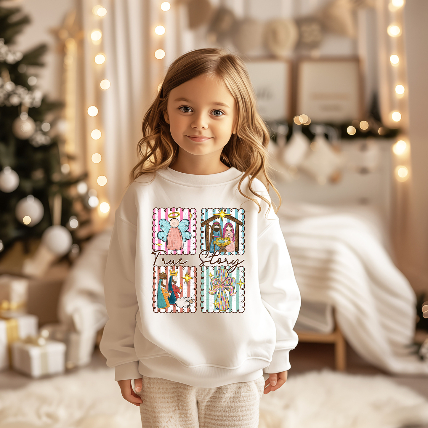 True Story Christmas Doodle Squares