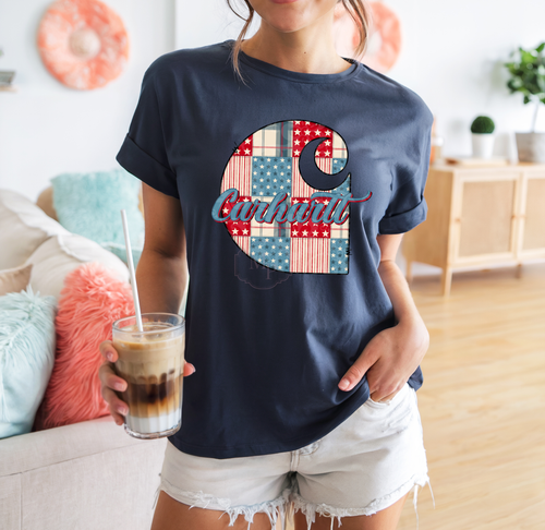 Load image 1 in gallery view. Patchwork Red White and Blue Carhartt