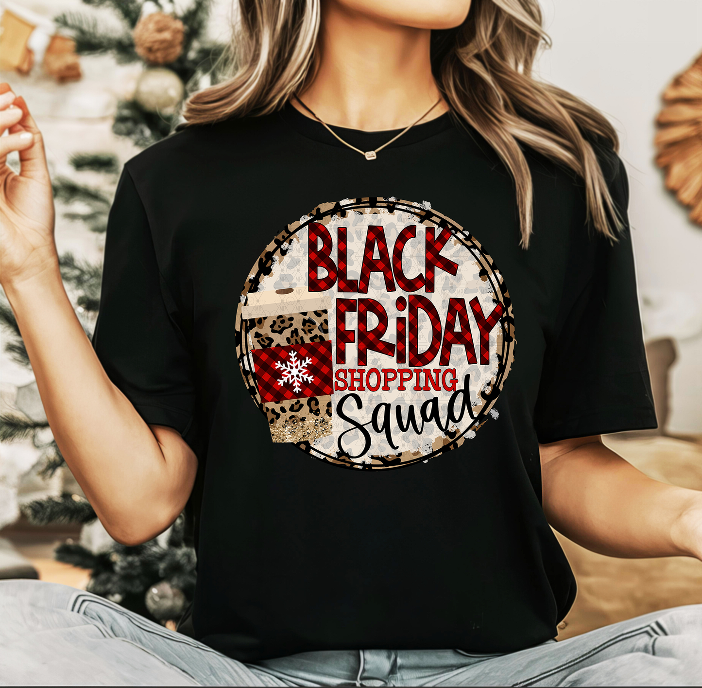 Leopard Circle Black Friday Shopping Squad