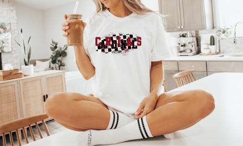 Load image 1 in gallery view. Distressed Checkered Cardinals