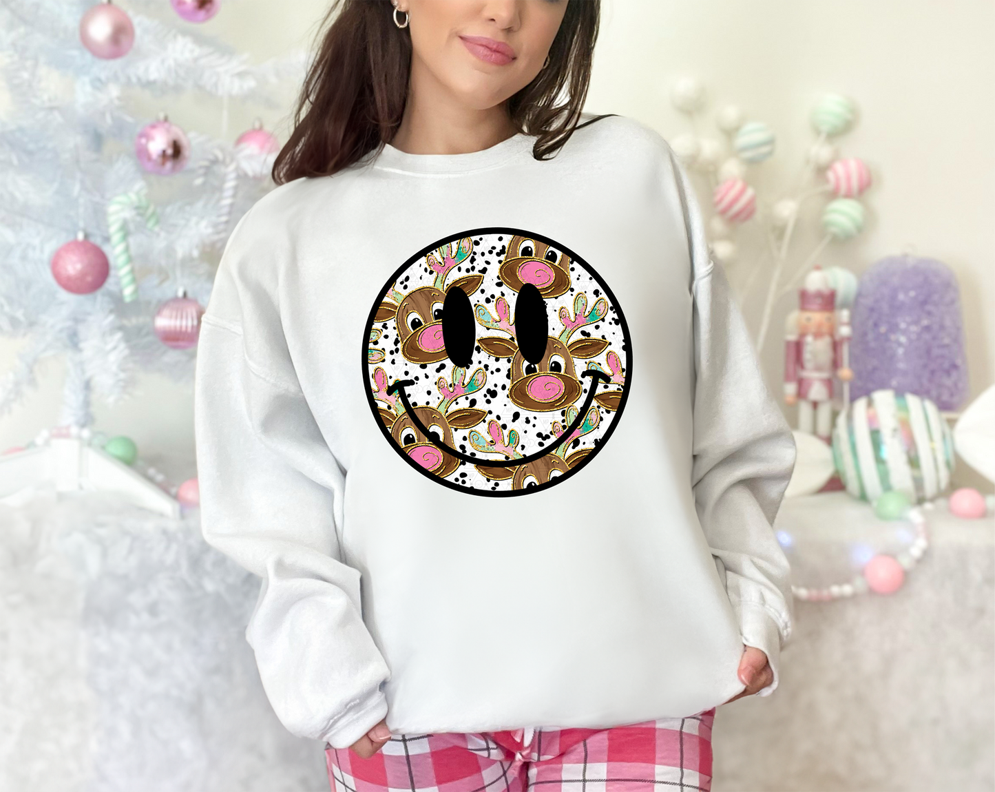 Doodle Reindeer Smiley