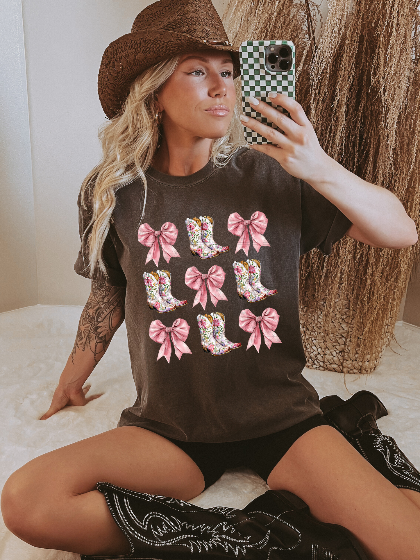 Floral Boots and Bows