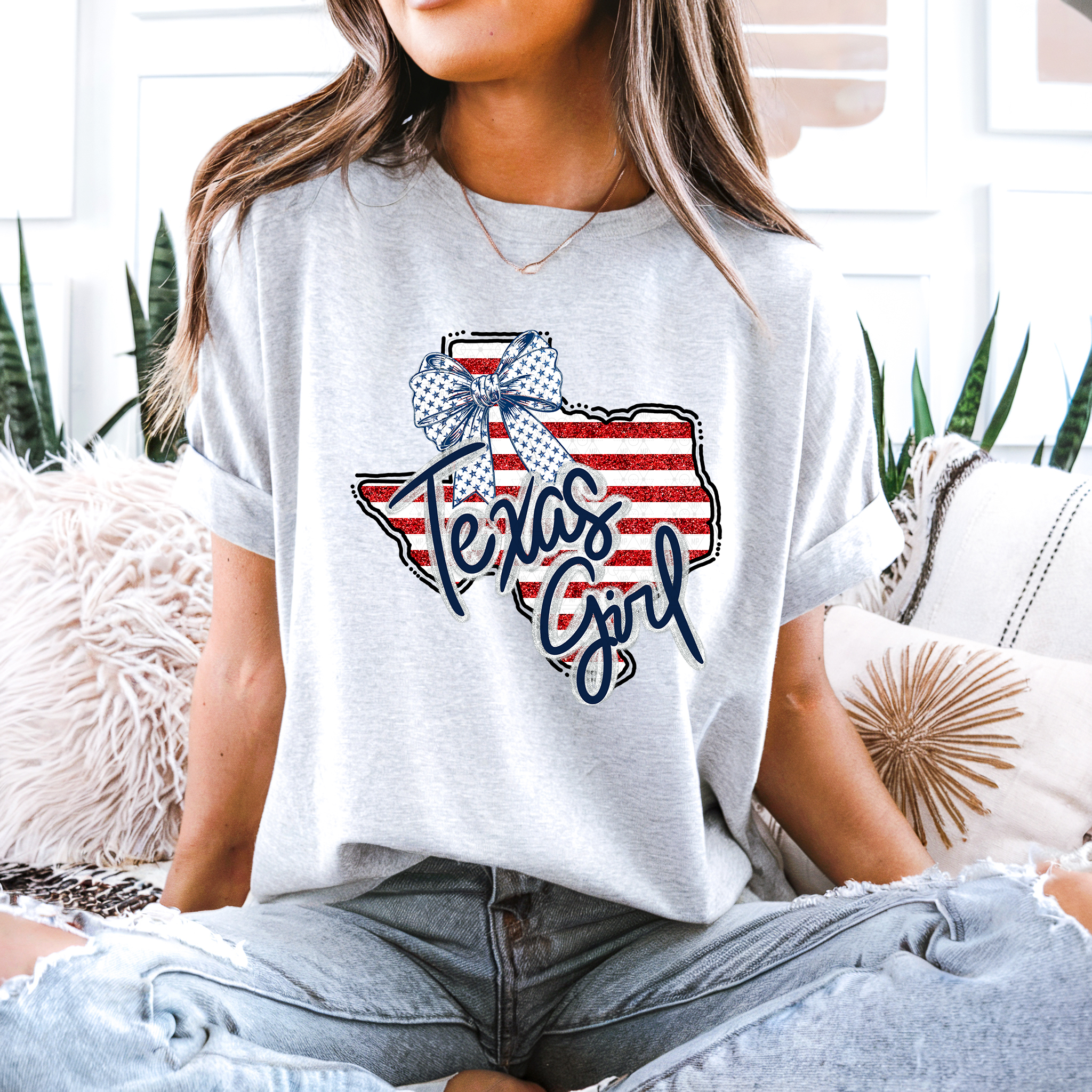 Red White and Blue Texas