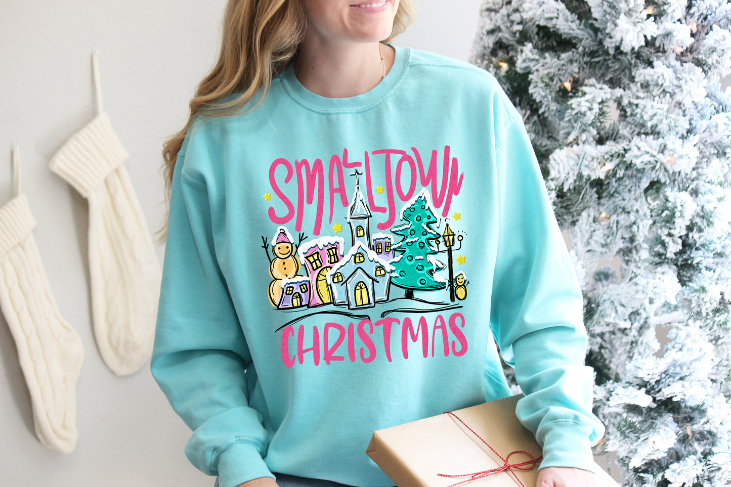 Small Town Christmas Doodle Town