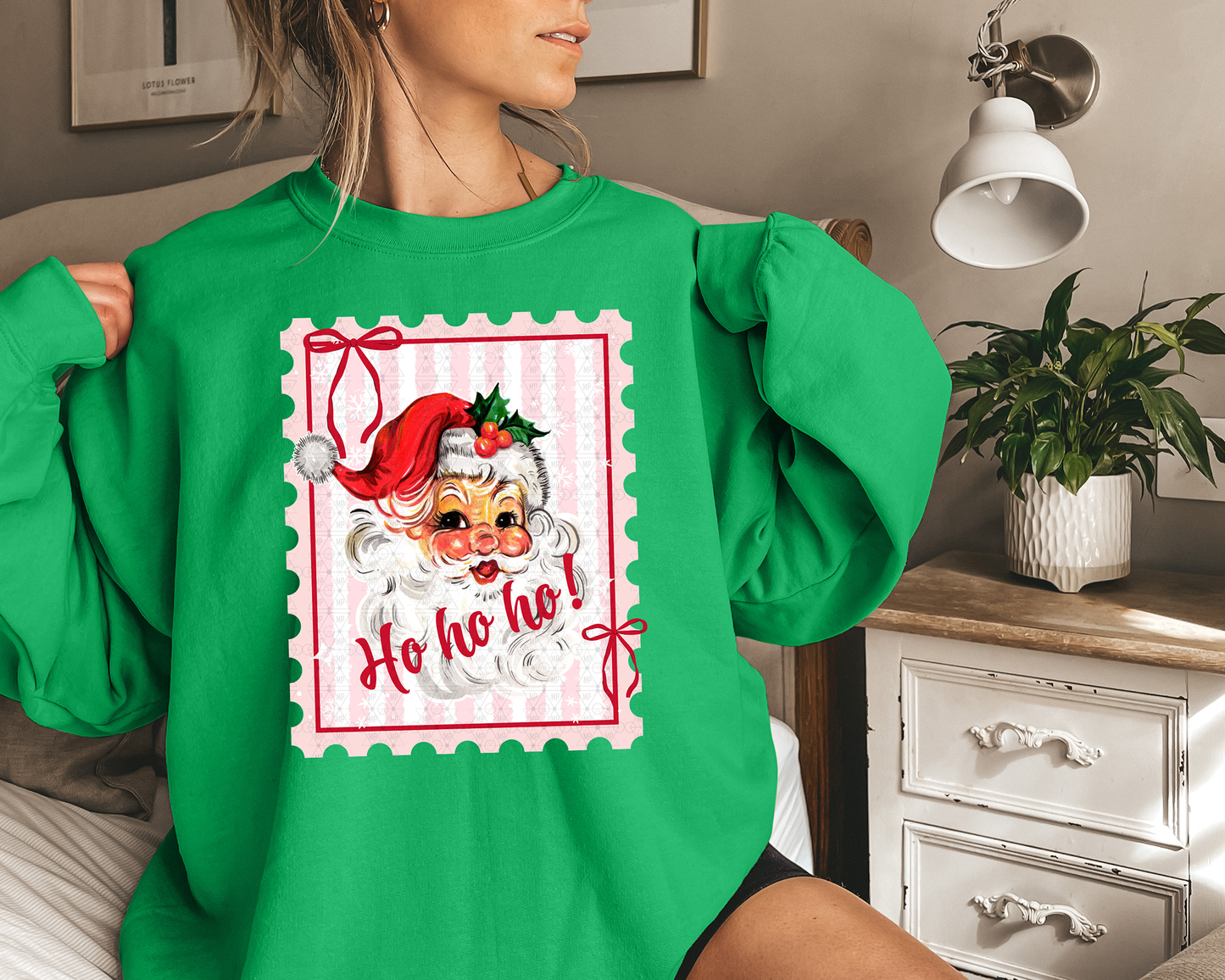 Classic Ho Ho Ho Santa Stamp