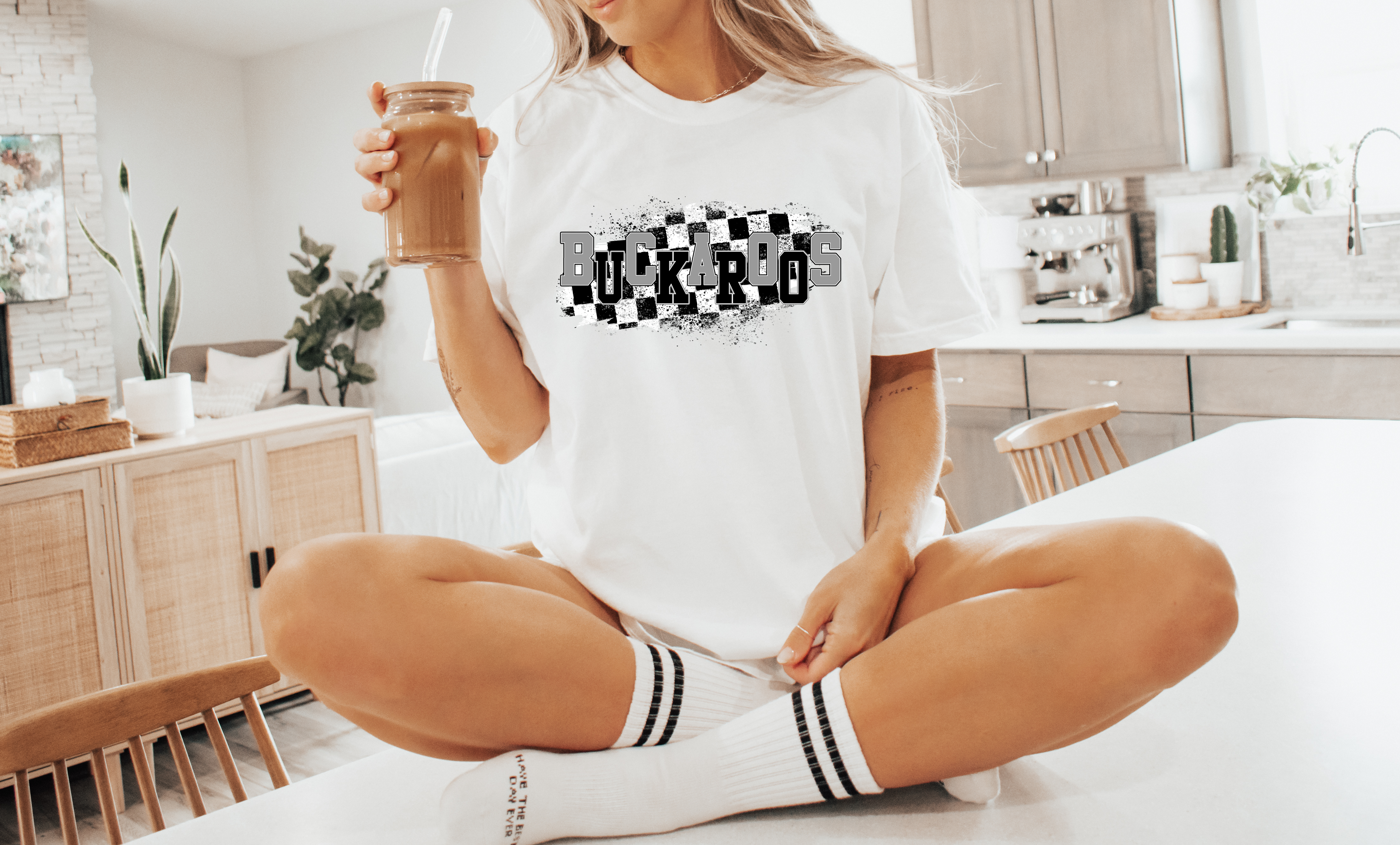 Distressed Checkered Buckaroos