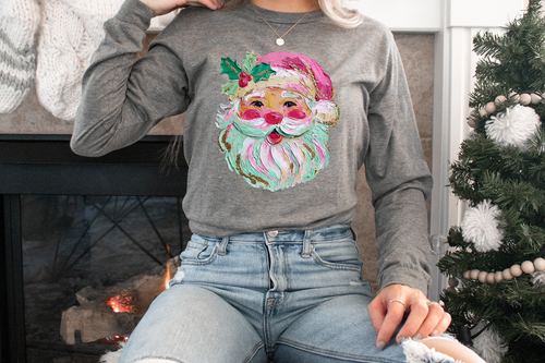 Load image 1 in gallery view. Painted Santa