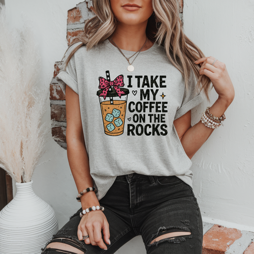 Load image 1 in gallery view. I Take My Coffee On The Rocks