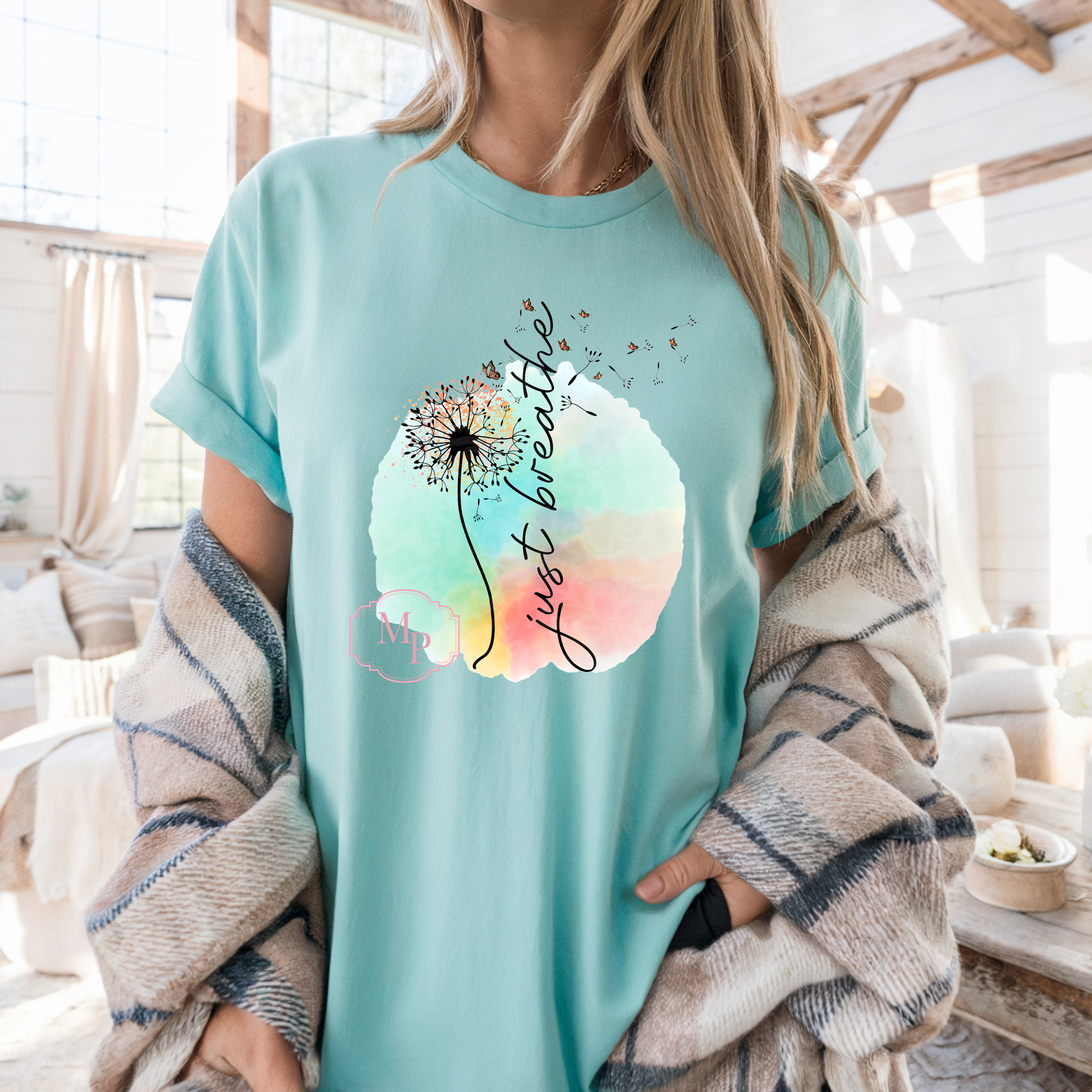 Watercolor Just Breathe